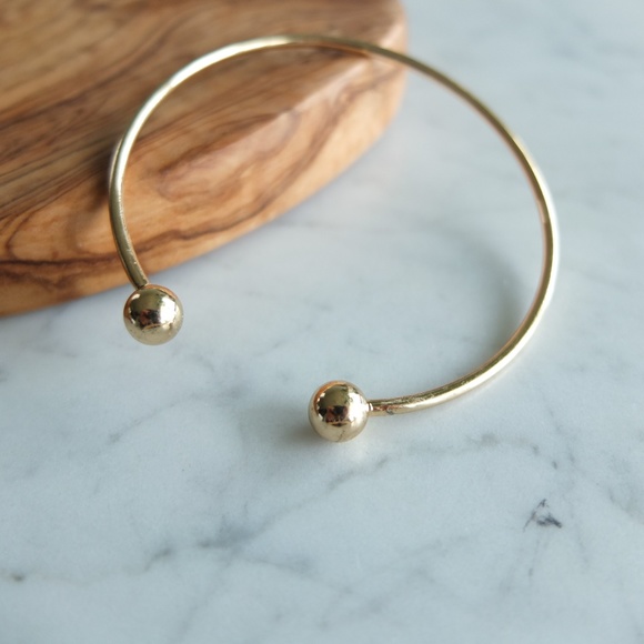 Jewelry - Goldtone Metal Adjustable Cuff Bracelet